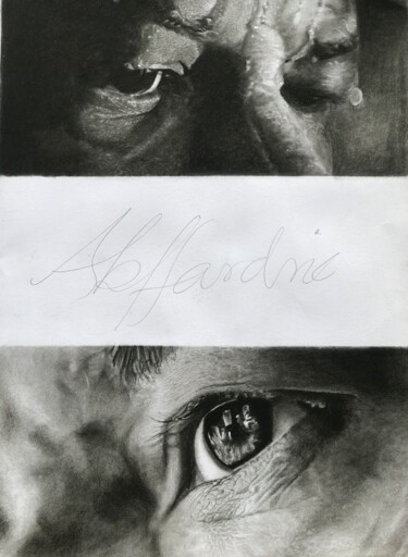 Drawing titled "The Perfect Observer" by Richard Owusu Amankwah, Original Artwork, Charcoal