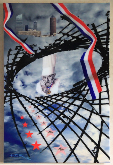 Painting titled "" Le Walk of Fame d…" by Richard Magan Ac, Original Artwork, Photo Montage