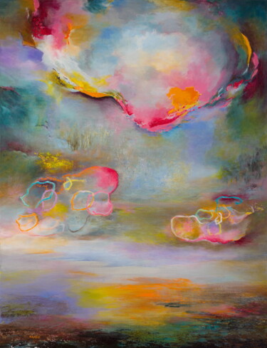 Malerei mit dem Titel "Harmony in Conversa…" von Rikka Ayasaki, Original-Kunstwerk, Acryl