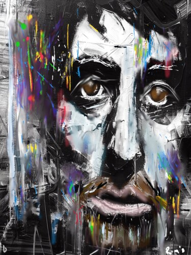 Arte digital titulada "Pacino" por Rim'S, Obra de arte original, Pintura Digital