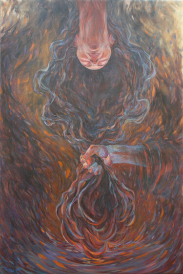 Картина под названием "Downfall and salvat…" - Rima Azatyan, Подлинное произведение искусства, Масло