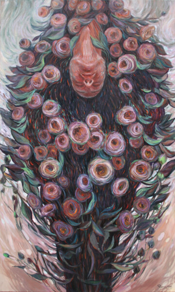 Картина под названием "Rebirth, prosperity" - Rima Azatyan, Подлинное произведение искусства, Масло
