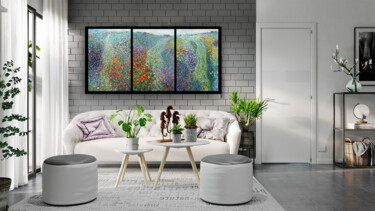 Pintura titulada "Triptych. The beaut…" por Rima Azatyan, Obra de arte original, Oleo