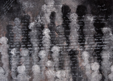 Pittura intitolato "RECEIVED - abstract…" da Rimma Savina, Opera d'arte originale, Acrilico Montato su Telaio per barella in…