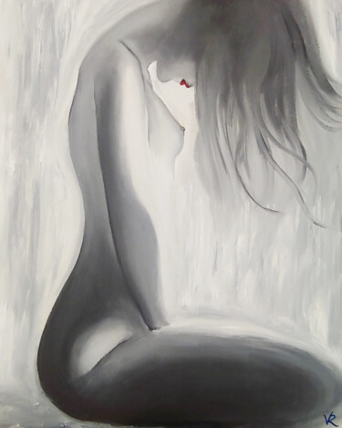 Malerei mit dem Titel "My feelings" von Rina Vinch, Original-Kunstwerk, Öl