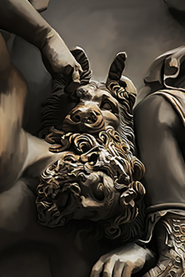 Pittura intitolato "Dog of Artemis" da Rina Lazar, Opera d'arte originale, Acrilico