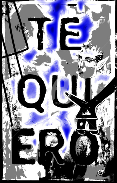 Εκτυπώσεις & Χαρακτικά με τίτλο "t quier o" από Rino Vale, Αυθεντικά έργα τέχνης, Ψηφιακή εκτύπωση