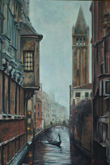 Peinture intitulée "Streets of Venice" par Rita Cemkalo, Œuvre d'art originale, Huile