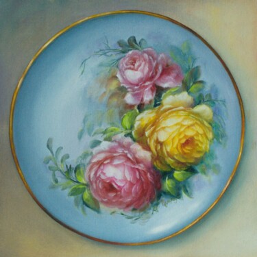 Malarstwo zatytułowany „Roses of My Childho…” autorstwa Рита Цемкало, Oryginalna praca, Olej