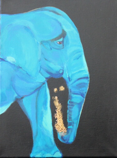 「blue」というタイトルの絵画 Rittaによって, オリジナルのアートワーク, アクリル