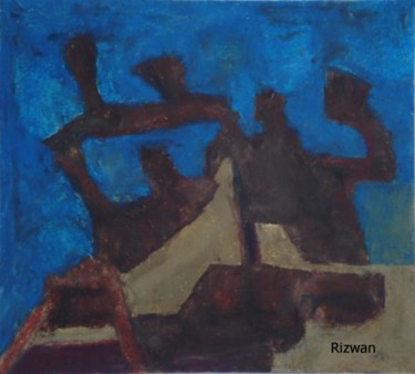 Painting titled "The Shadows" by Rizwan Ali, Original Artwork, Oil