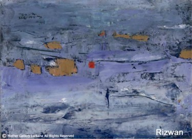 Painting titled "Blue sea" by Rizwan Ali, Original Artwork