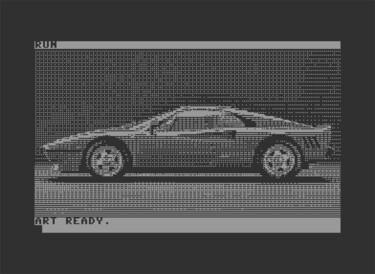"FERRARI 308GTS C64…" başlıklı Dijital Sanat Rm64 tarafından, Orijinal sanat, 2D Dijital Çalışma