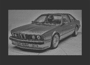 Цифровое искусство под названием "BMW 635 E24 C64 PIX…" - Rm64, Подлинное произведение искусства, 2D Цифровая Работа