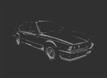 Цифровое искусство под названием "BMW 635 C64 PIXEL A…" - Rm64, Подлинное произведение искусства, 2D Цифровая Работа