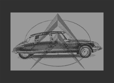 Цифровое искусство под названием "CITROEN DS C64 PIXE…" - Rm64, Подлинное произведение искусства, 2D Цифровая Работа