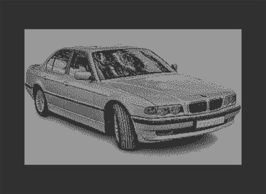 "BMW E38 C64 PIXEL A…" başlıklı Dijital Sanat Rm64 tarafından, Orijinal sanat, 2D Dijital Çalışma
