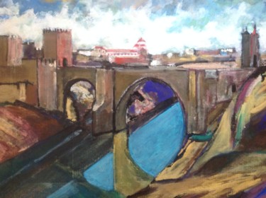 Painting titled "Vista_Puente_Alcant…" by Martiche, Original Artwork