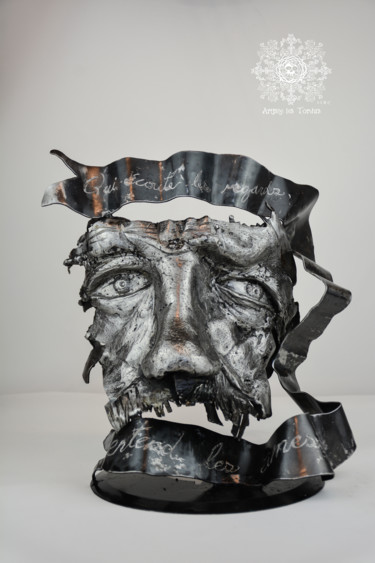 Sculpture titled "Eyes of souls by Ar…" by Artiste Les Tordus, Original Artwork, Metals
