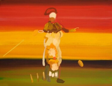 Schilderij getiteld "Ian Curtis" door Rob Arbouw, Origineel Kunstwerk, Olie