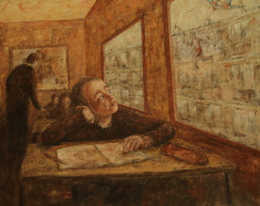 Pittura intitolato "Rêve d'évasion" da Robert Bass, Opera d'arte originale, Acrilico