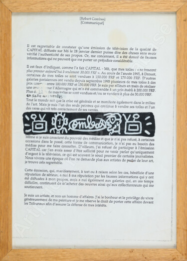 Schilderij getiteld "Sans titre" door Robert Combas, Origineel Kunstwerk, Acryl