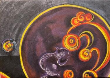 Pintura titulada "BEAVER MOON" por Robert Craig Grassle, Obra de arte original, Acrílico Montado en Bastidor de camilla de m…