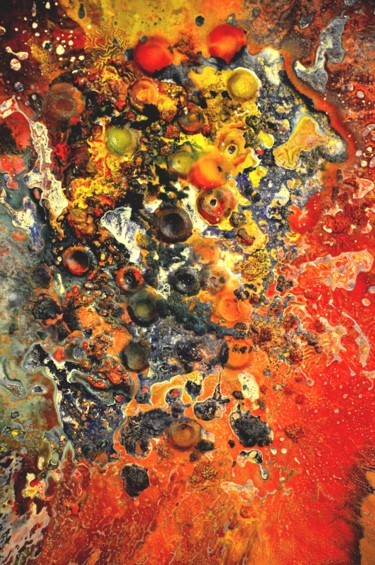 Pintura intitulada "Abstrait 30" por Robert Daout, Obras de arte originais, Acrílico