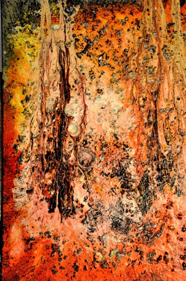 Peinture intitulée "Abstrait 203" par Robert Daout, Œuvre d'art originale, Acrylique Monté sur Châssis en bois