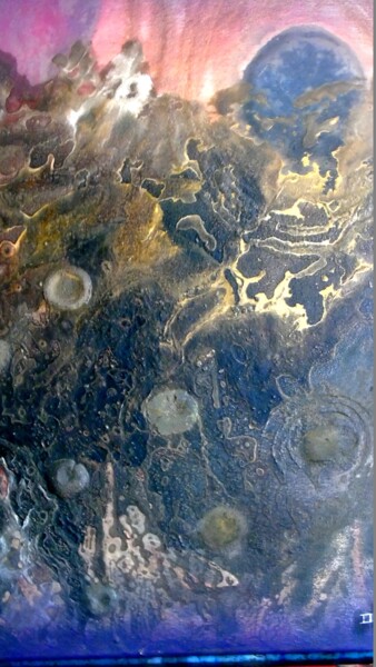 绘画 标题为“Cosmos 71” 由Robert Daout, 原创艺术品, 丙烯 安装在木质担架架上
