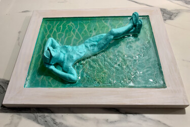 Escultura intitulada "LA PISCINE" por Robert Inestroza, Obras de arte originais, Resina