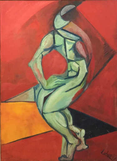 Painting titled "Vertiges" by Robert Labor, Original Artwork, Oil