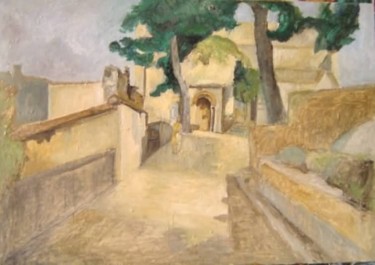 Pintura intitulada "La chapelle St Marc…" por Robert Labor, Obras de arte originais, Óleo