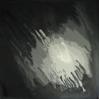 Картина под названием "Achromatic Abstract…" - Robert Mustard, Подлинное произведение искусства, Масло