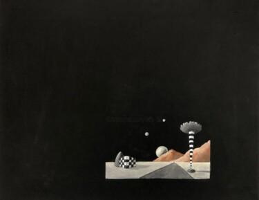 Schilderij getiteld "Outer space greetin…" door Robert Van Den Herik, Origineel Kunstwerk, Acryl