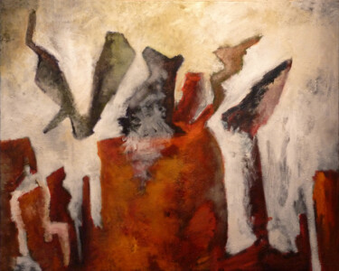 Картина под названием "Crossing Three" - Robert Winslow, Подлинное произведение искусства, Масло