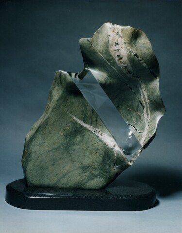 Sculptuur getiteld "River Piece" door Robert Winslow, Origineel Kunstwerk, Steen