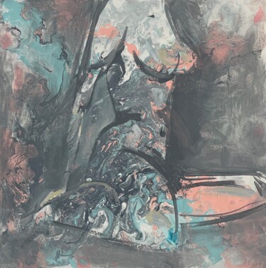 Картина под названием "EmpowerHer I" - Roberta Heslop, Подлинное произведение искусства, Акрил Установлен на Деревянная рама…