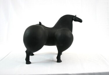 Sculpture titled "Horse 2" by Roberto Barbuti, Original Artwork, Terra cotta