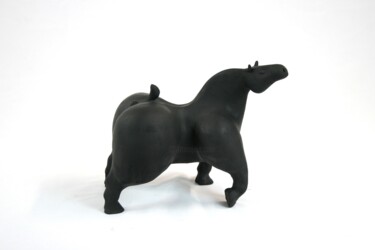 "Pawing horse" başlıklı Heykel Roberto Barbuti tarafından, Orijinal sanat, Terracotta