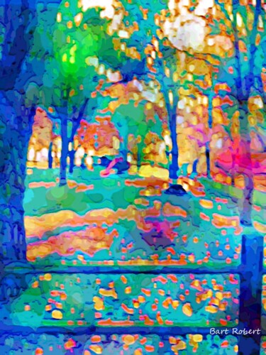 Digitale Kunst getiteld "Autumn look" door Roberto Bartoccini, Origineel Kunstwerk, Digitaal Schilderwerk