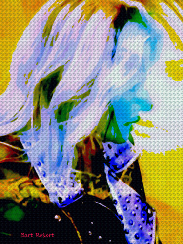 Цифровое искусство под названием "Blonde girl" - Roberto Bartoccini, Подлинное произведение искусства, Цифровая живопись