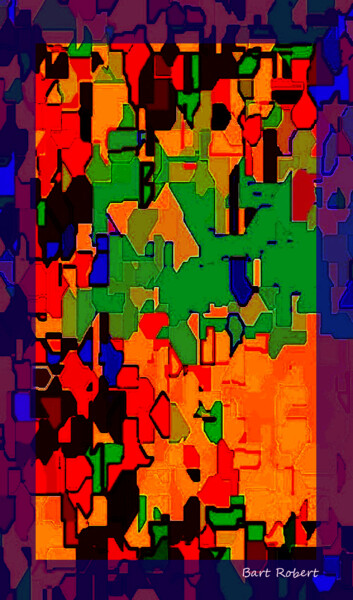 Digitale Kunst mit dem Titel "La maladie" von Roberto Bartoccini, Original-Kunstwerk, Digitale Malerei