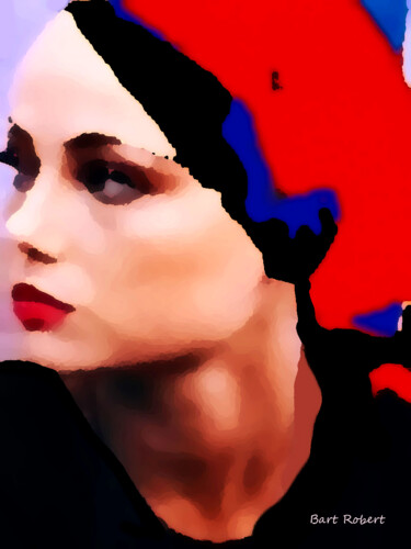 Arte digitale intitolato "Giovane donna" da Roberto Bartoccini, Opera d'arte originale, Pittura digitale