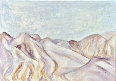Pittura intitolato "nublar desert" da Roberto Rivas, Opera d'arte originale, Olio