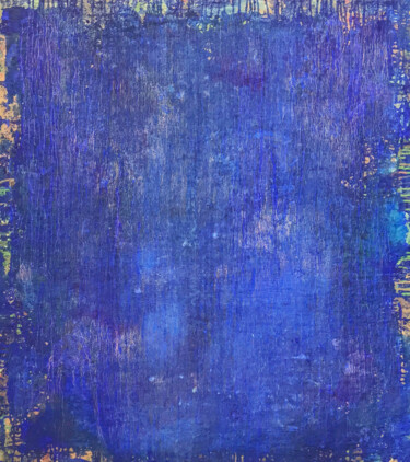Painting titled "Ultramarine" by Roberto Romei Rotondo, Original Artwork, Oil Mounted on Wood Stretcher frame
