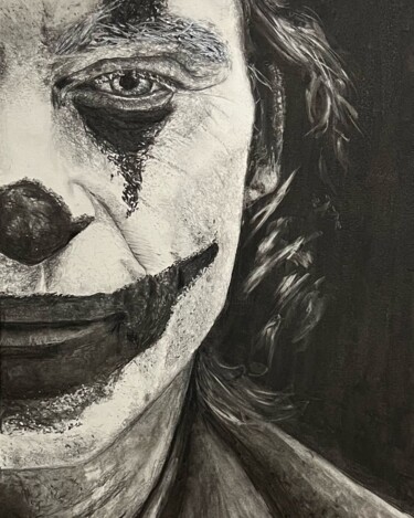 Rysunek zatytułowany „Joker” autorstwa Roberto Sallén, Oryginalna praca, Grafit