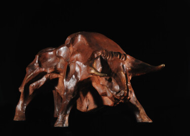 Escultura titulada "PASIFAE'S BULL- MET…" por Roberto Tagliazucchi, Obra de arte original, Bronce