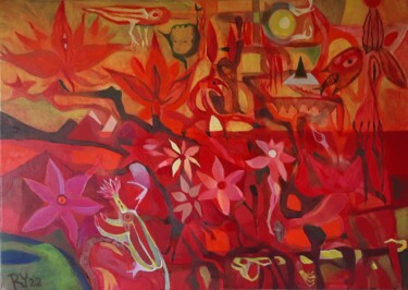 제목이 "Un sueño tropical"인 미술작품 Roberto Yañez로, 원작, 기름