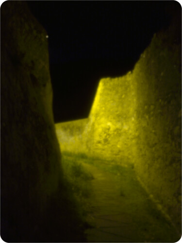 Photographie intitulée "sentiero di notte" par Roberto Ferrero, Œuvre d'art originale, Photographie numérique